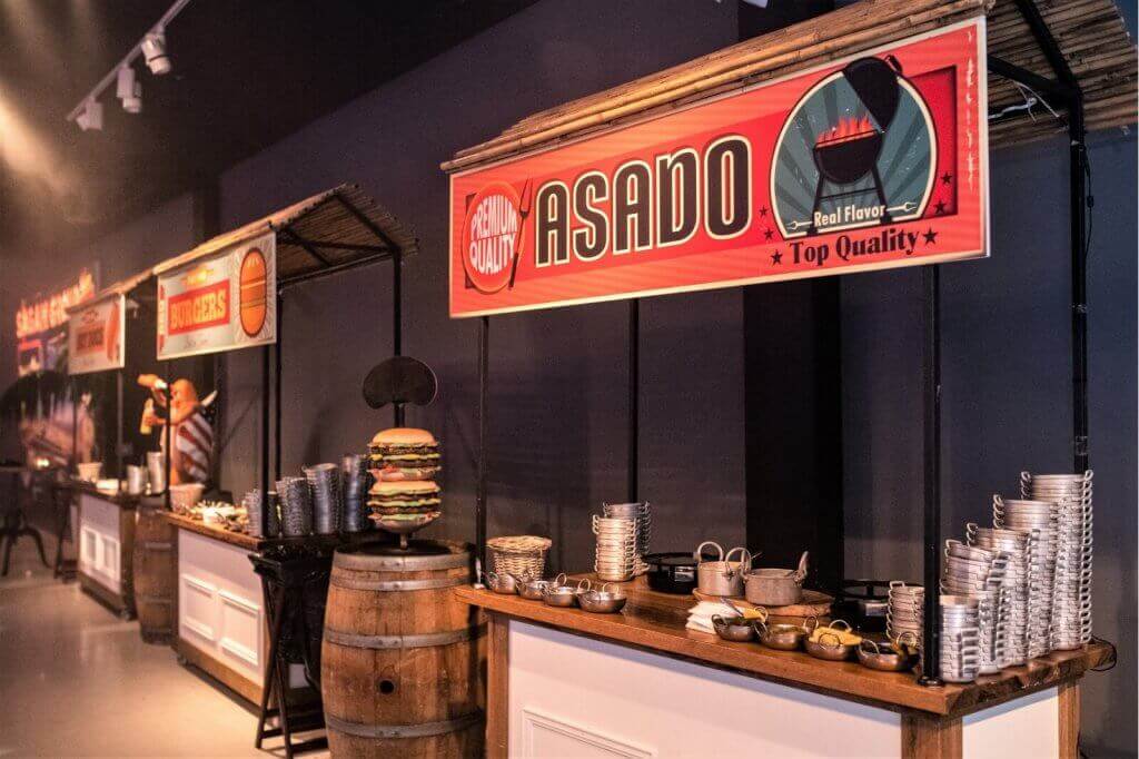 דוכני מזון באירוע חברה