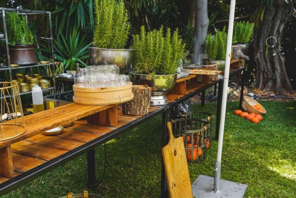 חתונה בקיבוץ עיצוב מזנונים