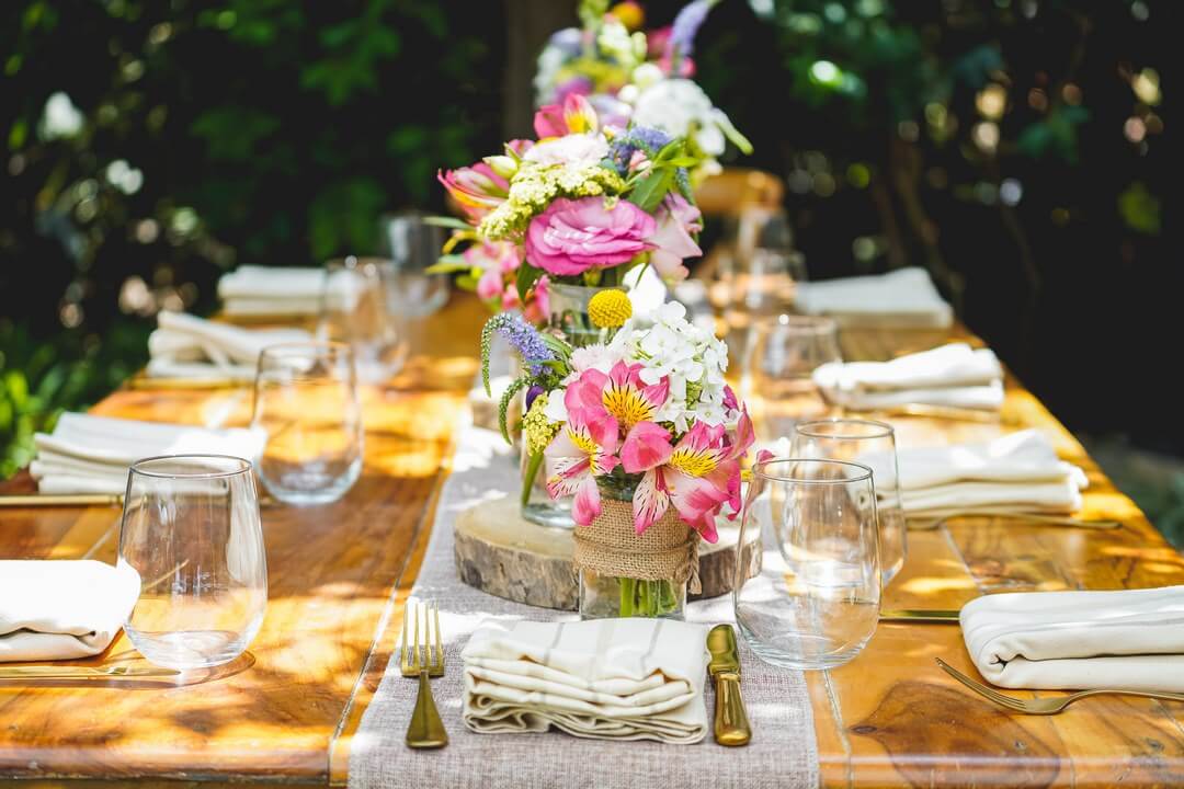 עיצוב מרכזי שולחן לחתונה