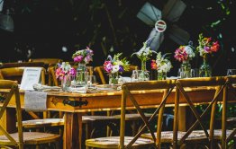 מבט לאזור הושבה חתונה בקיבוץ