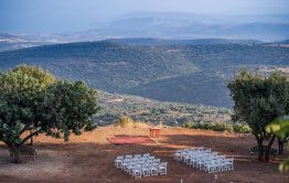 חתונה בטבע מבט לנוף