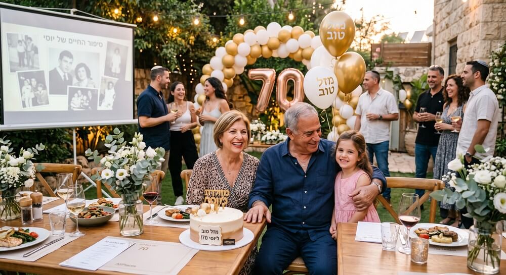 הפקת יום הולדת 70: יוצקים תוכן, רגש ויוקרה לאירוע של פעם בחיים